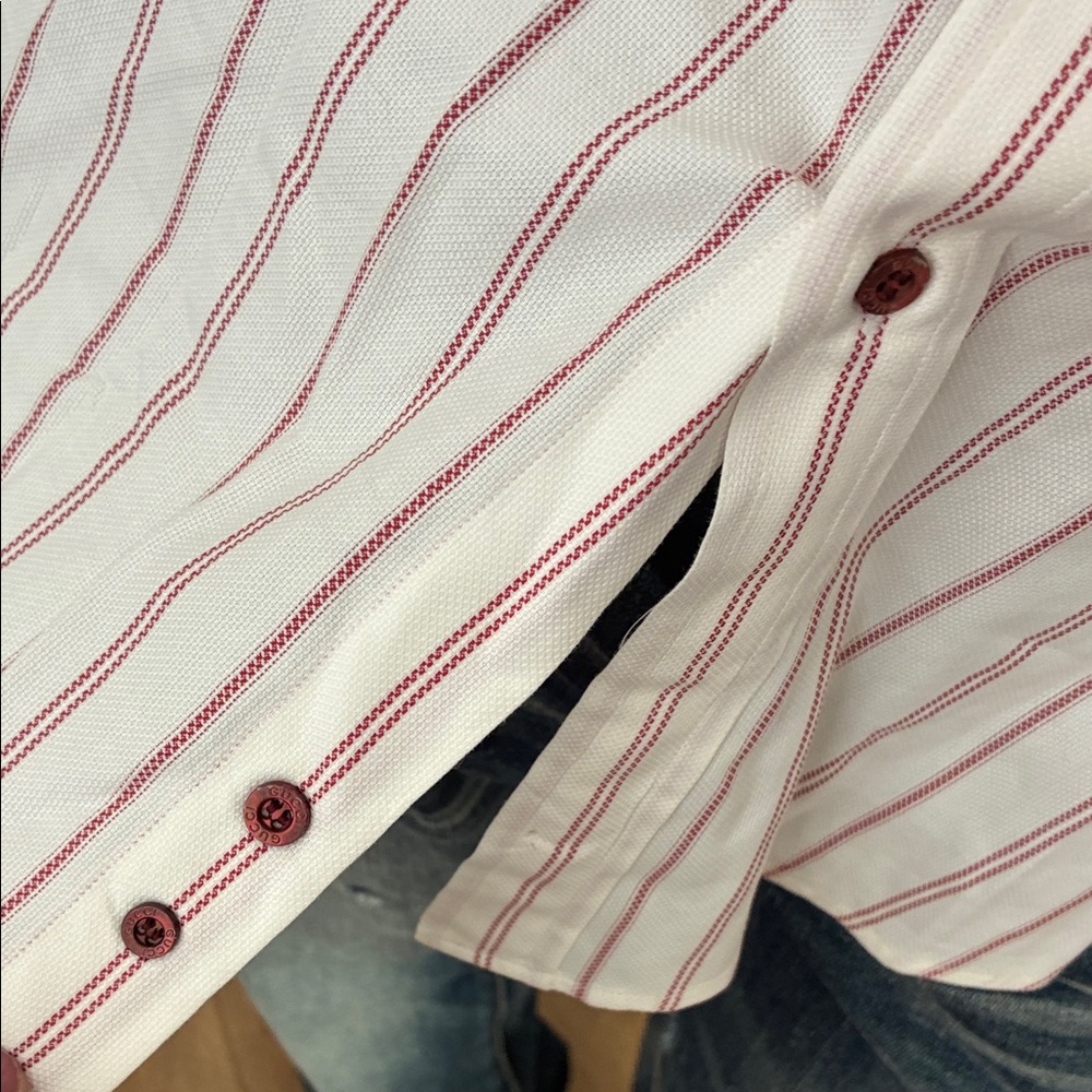 Gucci Men's White Shirt with Red Stripes - Picture 5 of 8